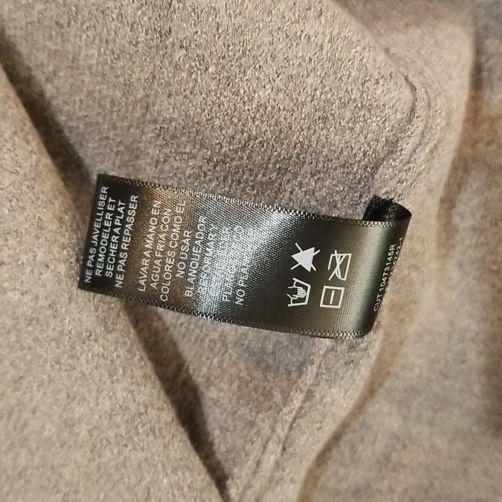 Max Sport Women Maxi Open Front Cardigan  Size L Gray Heather Abalone - Picture 7 of 12